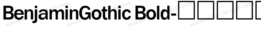 BenjaminGothic Bold字体转换
